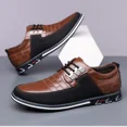 thumbnail image 3 of Mens Dress Shoes Casual Business Oxford Derby Orthopedic Leather Shoes Simple Lace-up Walk Loafers Flats Shoes for Men, 3 of 8