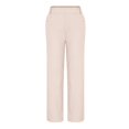 thumbnail image 3 of Summer Savings Clearance! Edvintorg Woman Loose Work Pants Fashion High Waist Wide Leg Pants Trousers Solid Color Versatile Casual Suit Pants Beige M, 3 of 5