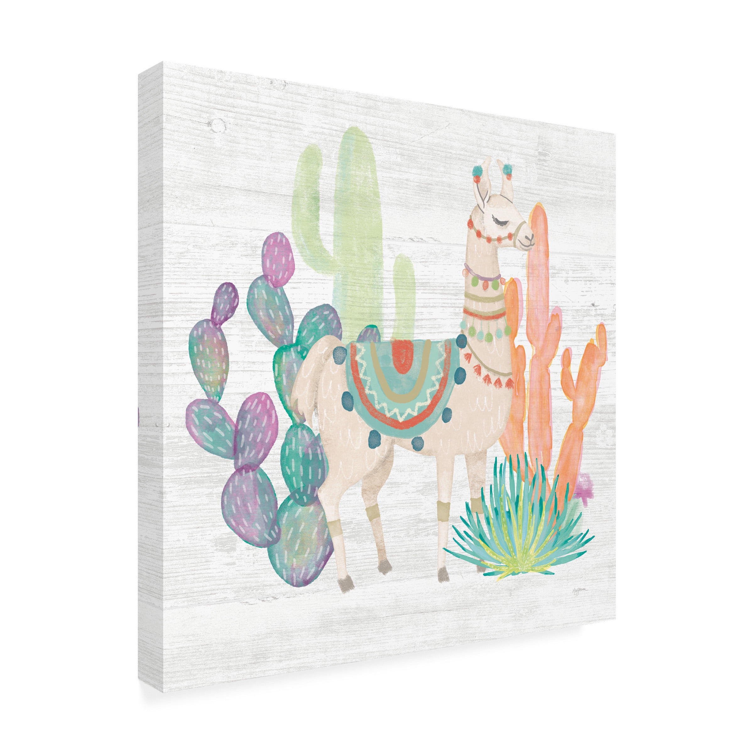 Mary Urban 'Lovely Llamas II' Canvas Art