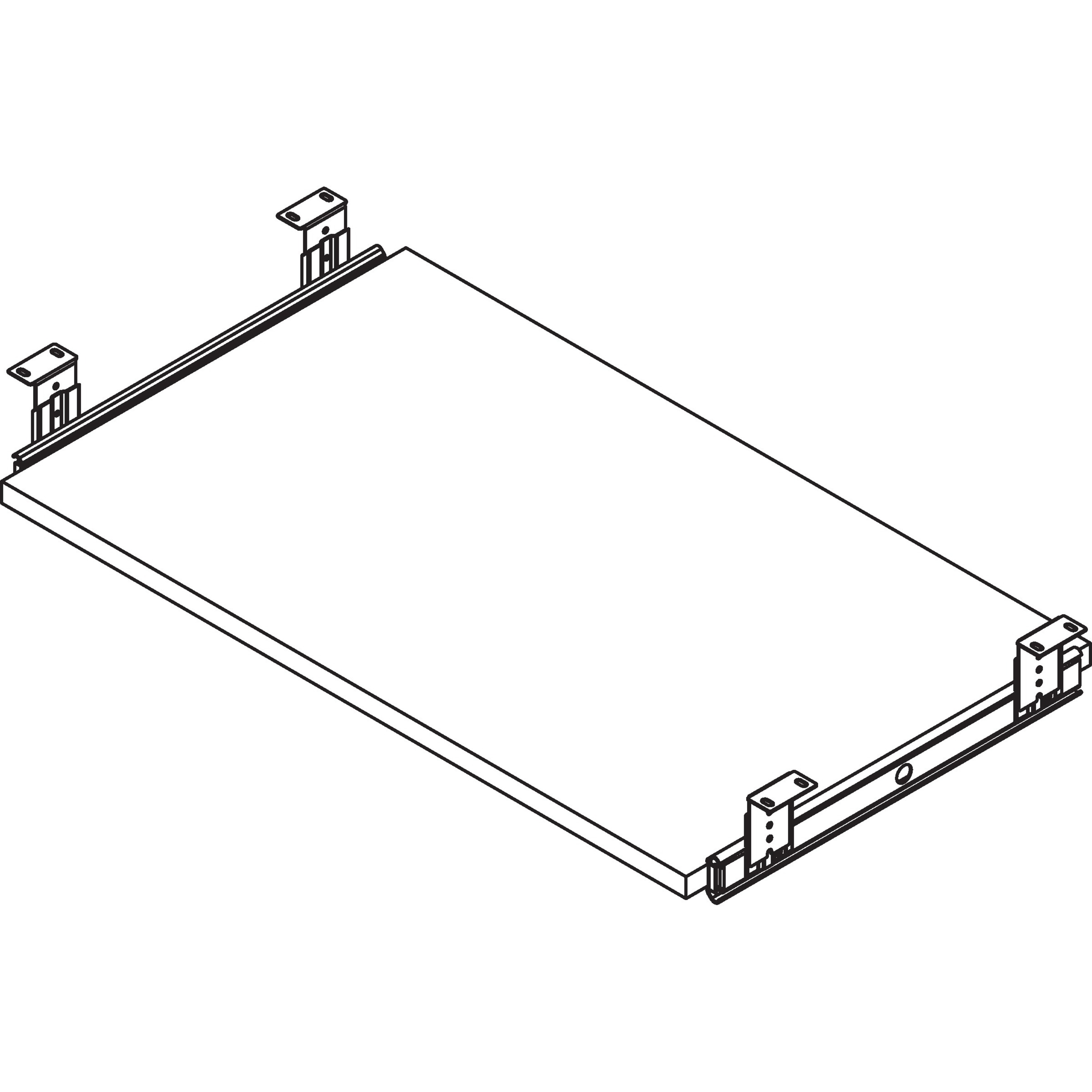 Lorell, LLR87523, Mahogany Laminate Keyboard Tray, 1, Mahogany