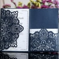 thumbnail image 4 of MesaSe 10 Pcs Dentelle Creuse Florale Découpée au Laser pour Invitation de Mariage, 4 of 10
