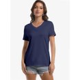 thumbnail image 6 of Womens Short Sleeve Round Neck Shirts Summer Top Fashion Basic Tee, 6 of 6