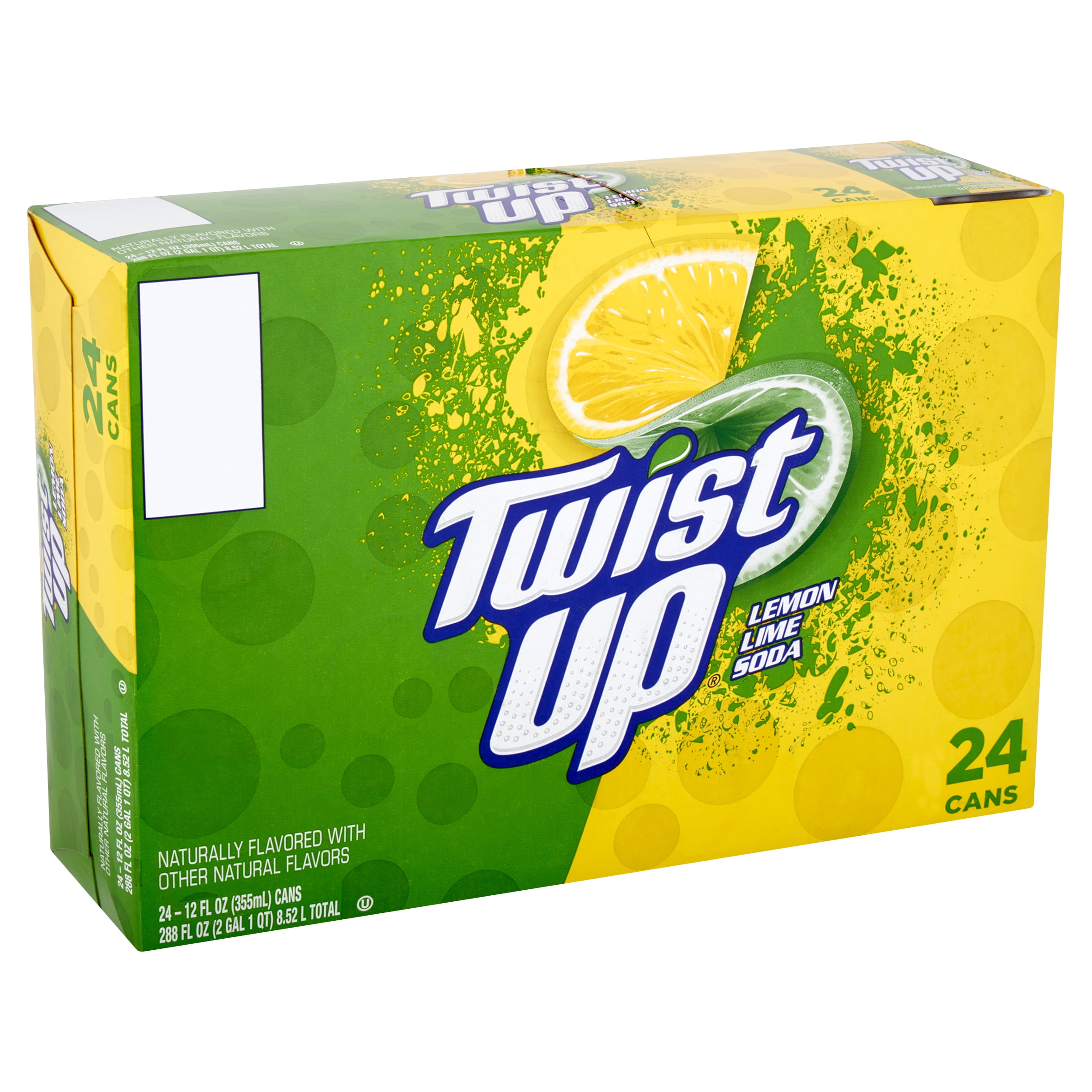 Twist Up Lemon Lime Soda, 12 fl oz, 24 count