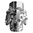 thumbnail image 4 of Camisas Para Mujer Camisetas de Gran Tamaño Manga Larga Camisa Estampado Hombro Jersey Blusa Media Manga Cremallera Impreso Tops Odeerbi ODB136151, 4 of 5