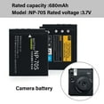 thumbnail image 2 of JZROCKER Camera Battery 680mAh 70S 3.7V For 99 Instantly Print Camera, 2 of 12