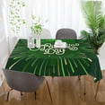 thumbnail image 6 of 60"x60" St Patrick's Day Clover Tablecloth, Waterproof Washable Polyester Square Table Cover, Durable Tablecloth for Kitchen Dining Table Party Decor, 6 of 7