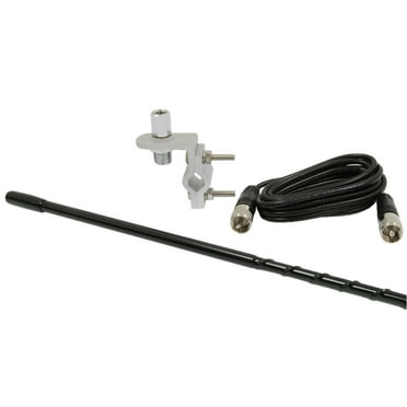 Roadpro 3Ft Cb Antenna Kit W/ 9 Ft Cable Black
