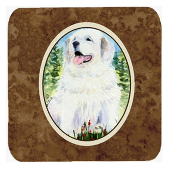 Great Pyrenees Foam Coasters, Set - 4