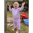 thumbnail image 6 of RUINIXCW Toddler Girl Fall Outfits Cute Letter Embroidery Long Sleeve Tops and Pants, 6 of 8
