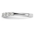 thumbnail image 3 of 14K White Gold Ring Band Wedding Diamond Round 9-Stone , Size 7, 3 of 6