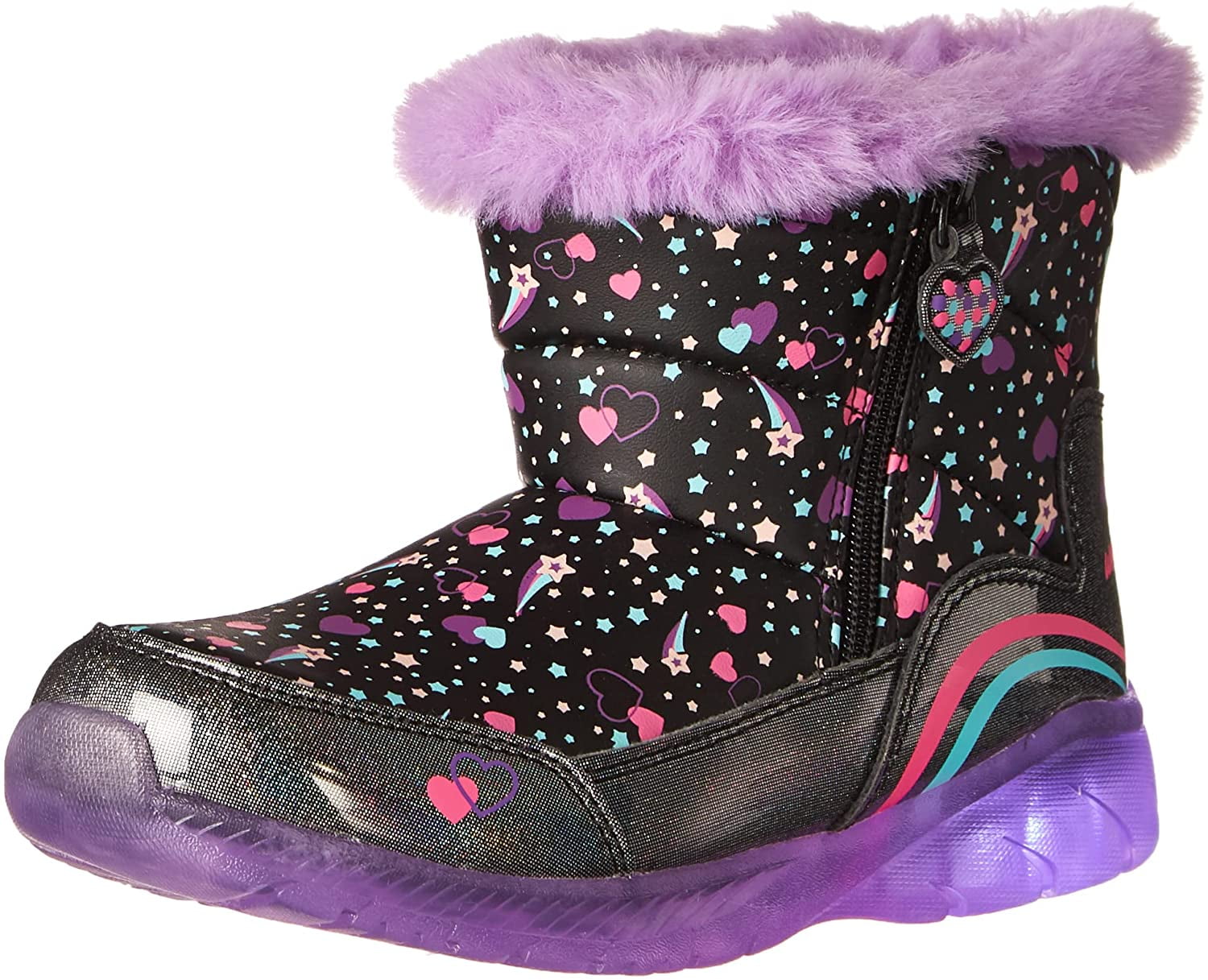 Skechers Girls S Illumi Brights Lighted Boot - Walmart.com