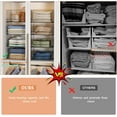 thumbnail image 4 of XCOSRACK 4-Tier Stackable Closet Organizer Baskets, Heavy-Duty Metal Wire Storage Shelves for Folded Clothes & Jeans, Foldable Wardrobe Organization for Bedroom, Black, 4 of 10