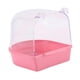 thumbnail image 3 of Caja de Baño de aves para mascotas, jaula de ducha para loros, jaula de ducha de baño transparente para periquitos, pájaros pequeños y medianos, canar, 3 of 10
