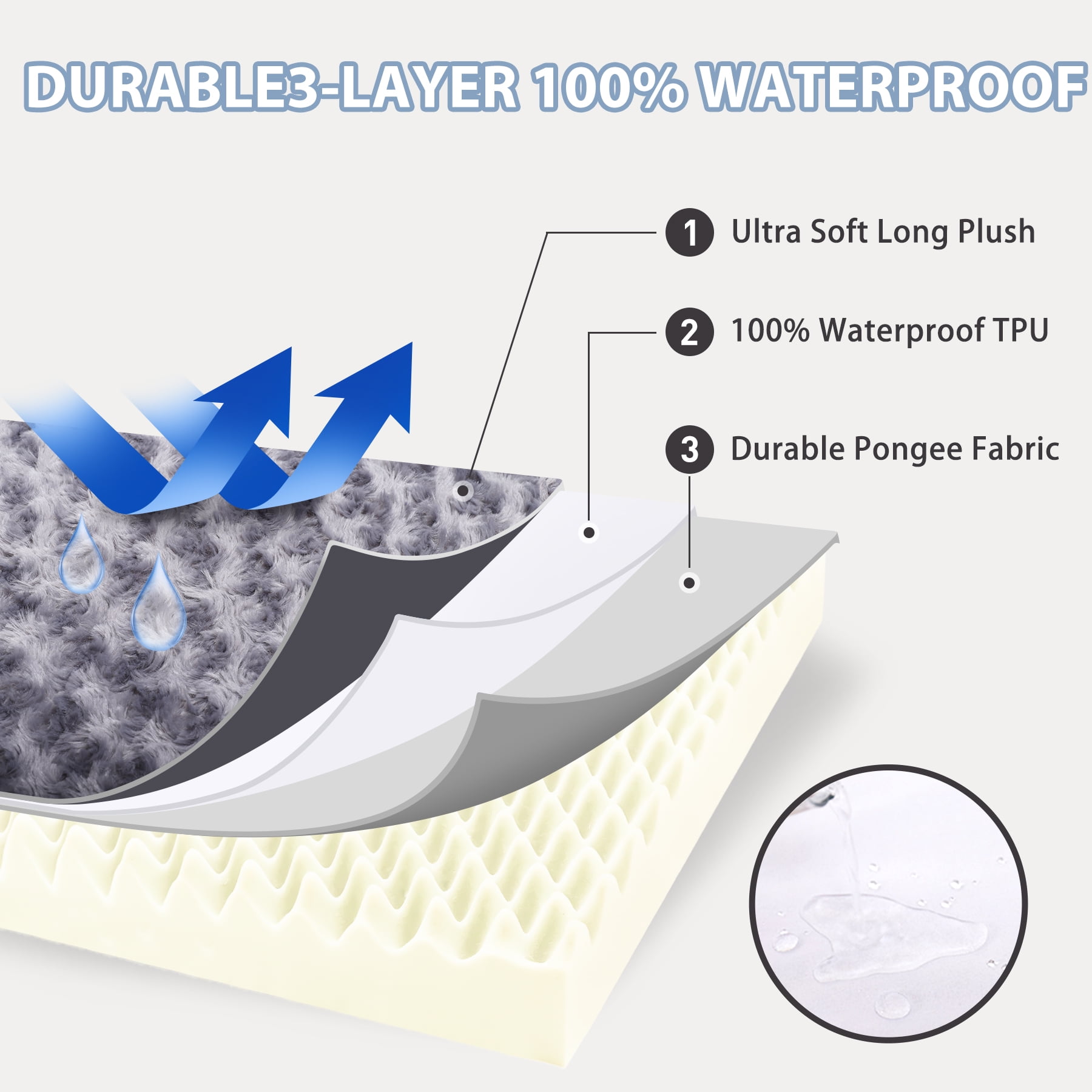 KSIIA Washable Pet Couch Bed for XLarge Dogs，40"x32" Orthopedic Dog Bed with Non-Slip Bottom