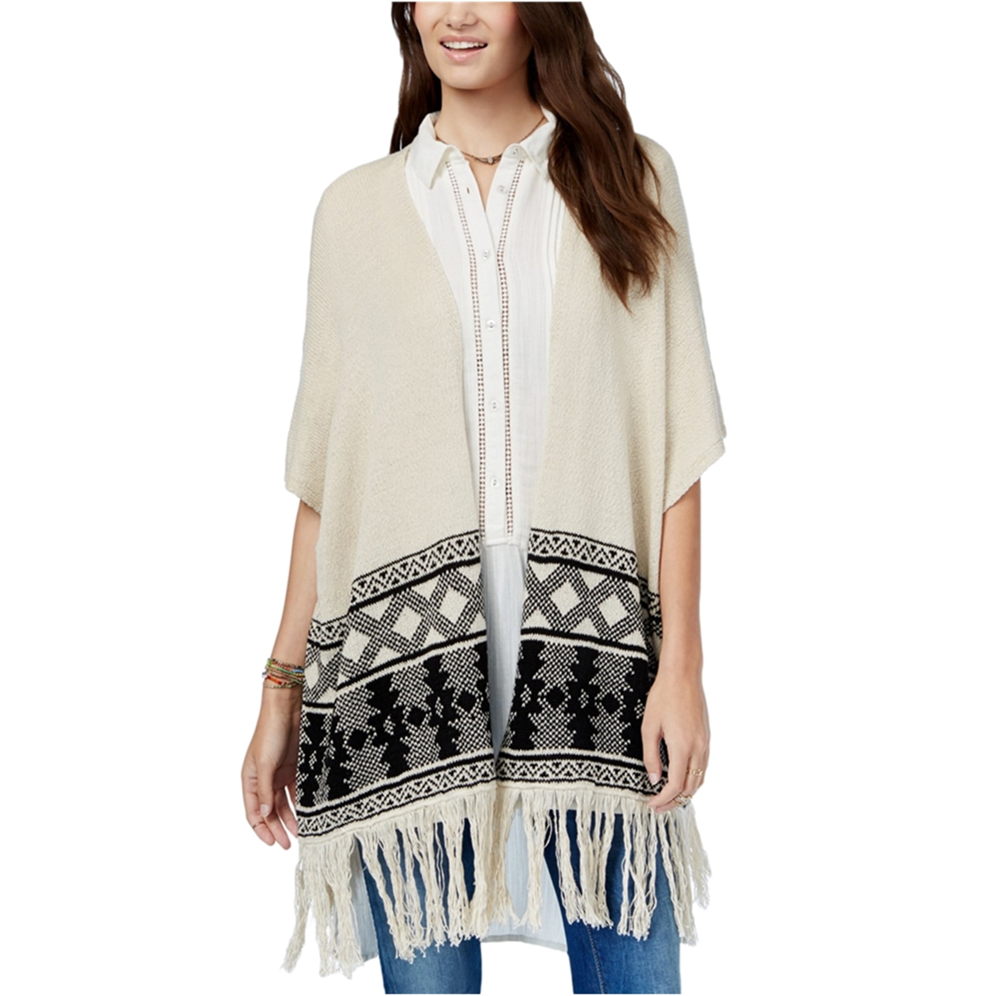American Rag Womens Fringe Cardigan 