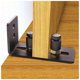 thumbnail image 3 of Promoción Guía de piso para puerta corrediza, Guía de piso para puerta, Riel de piso para puerta de granero, Guía de piso para soporte de piso corredizo de montaje en pared ajustable de acero al carb, 3 of 4