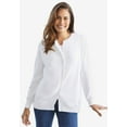 thumbnail image 4 of Woman Within Plus Size Perfect Long-Sleeve Cardigan Sweater, 4 of 6