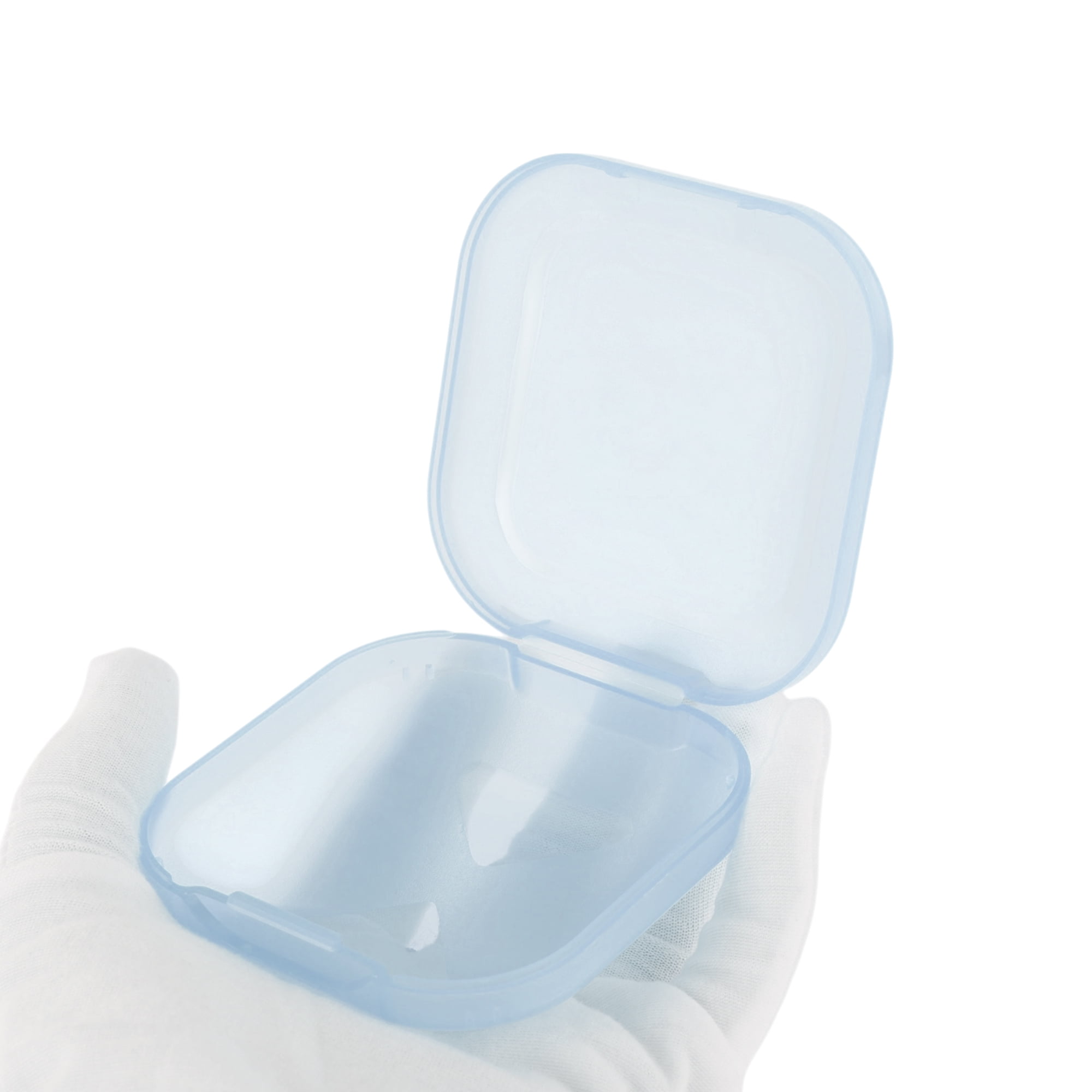 Unique Bargains Portable Transparent Retainer Case Braces Box 1 Pc Transparent Blue