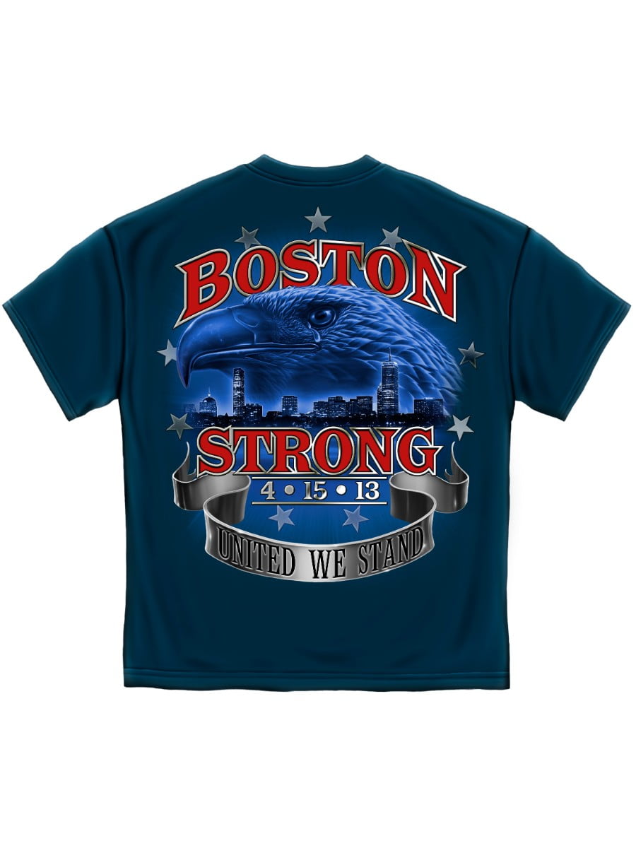 6 Sizes United We Stand Boston Strong T-Shirt PreShrunk Cotton