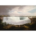 thumbnail image 2 of Alvan Fisher 14x11 Black Ornate Wood Framed Double Matted Museum Art Print Titled: The Great Horseshoe Fall, Niagara (1820), 2 of 5