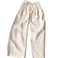 thumbnail image 5 of Bloomae Womens Wide Leg Pants Summer Casual Drawstring Wide Smoked Elastic High Waist Comfy Pleated Lounge Pant Lightweight Casual Loose Slacks Work Busines Trousers with Pockets, 5 of 8