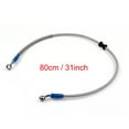 thumbnail image 1 of 80cm/31" M10 Brake Oil Hose Line Banjo Fitting Stainless Steel End, 1 of 1
