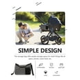thumbnail image 2 of UPOUART Toddler Diaper Bag Stroller Organizer Grey Canvas for Parents 1Pack, 2 of 7