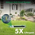 thumbnail image 4 of Restmo Heavy Duty 4,200 Sq. Ft. Oscillating Sprinkler with Stable Metal Base, 18 Nozzles, Adjustable Flow & Width Sprinkler for Garden, Flower Beds, Large Area Watering, 4 of 8