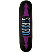 STEREO Skateboard Deck ARROWS BLACK/PURPLE 7.75