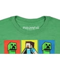 thumbnail image 3 of Minecraft Boys' Paneled Characters Steve Creeper Alex Tee T-Shirt Crewneck, 3 of 3