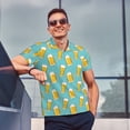 thumbnail image 4 of Balery Beer Camisa Polo de Hombre con Estampado, de Manga Corta y Tejido Medio, Camisa Tipo Golf Polo-Small, 4 of 6