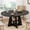 Black, variant on WARAYZ Modern Kitchen 43.3-59 in Round to Oval Extendable 4-8 Seater Dining Table with Storage Shelf, Walnut
