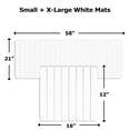 thumbnail image 7 of Diatomite Stone Quick-Dry Water Absorbing Bath Mat Sets-XLarge+Small White Mats, 7 of 7