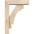 thumbnail image 3 of Ekena Millwork 5 1/2"W x 20"D x 28"H Merced Block Smooth Bracket w/ Offset Brace, Douglas Fir, 3 of 25