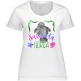 thumbnail image 3 of Inktastic Sarasota Florida Cute Swimming Manatee Women's Plus Size T-Shirt, 3 of 5