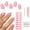 Nude Pink, variant on Tutuviw Semi Cured Gel Nail Strips (Burgundy Red) | Spring Nails Easy Apply & Remove | Includes 20 Strips, 1 Prep Pad, 1 Nail File & 1 Wooden Stick - Solid, Salon Quality