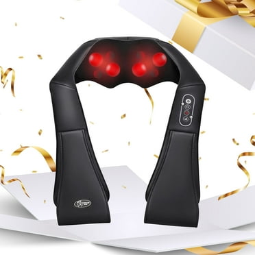 Naipo Shiatsu Back and Neck Massager with Heat Deep Kneading Massage, Fathers Day Gift for Dad