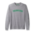 thumbnail image 3 of Daxton Retro Philadelphia Arch Font Long Sleeves T Shirt Soft Weight Cotton, 2Pk Hgray Green White Green, M, 3 of 5