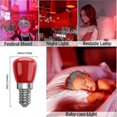 thumbnail image 2 of Pack E14 Red Led Light Bulbs 3w E14, Decorative Red E14 Led Bulbs, 25w Replacement, Suitable For Ambient Lighting, Halloween, Christmas [energy Class, 2 of 5