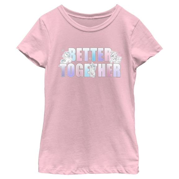 Girl's My Little Pony: Friendship is Magic Better Together Pastel Graphic T-Shirt