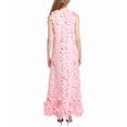 thumbnail image 2 of Badgley Mischka womens  3D Embellished Shift Gown, 10, Pink, 2 of 4