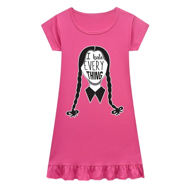 Vestido de verano de algodón para niñas, ropa para niños de 2 a 12 años. zhangmenya LED
