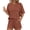 Terracotta, variant on Ekouaer Two Piece Sets for Women Summer 2026 Lounge Sets Matching Outfits | Short Sleeve Ribbed Summer Sets 2 Piece Vacation Outfits Beach Short Sets Cruise Outfits Airport Travel Clothing with Pocke