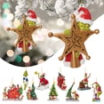 thumbnail image 4 of FOAUUH Christmas Decoration, 2D Acrylic Hanging Ornament Christmas Tree Decorations Pendants, 2023 Merry Funny Doll Ornaments for Christmas Tree Decors, 4 of 4