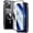 Black, variant on JETeacka iPhone 14 Pro Case(6.1") Full Body Rugged Built-in Touch Sensitive Screen Protector Anti-Scratch Clear Case, Luxury Gold