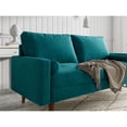 thumbnail image 5 of Enor Furniture Linnea 70" Upholstered Modern Fabric Sofa in Green, 5 of 8