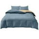 thumbnail image 2 of Juego de cama de 4 piezas de algodón lavado, color azul marino, 180x220 cm. Sábanas suaves y transpirables para mayor comodidad en dormitorios Rkxzt, 2 of 6