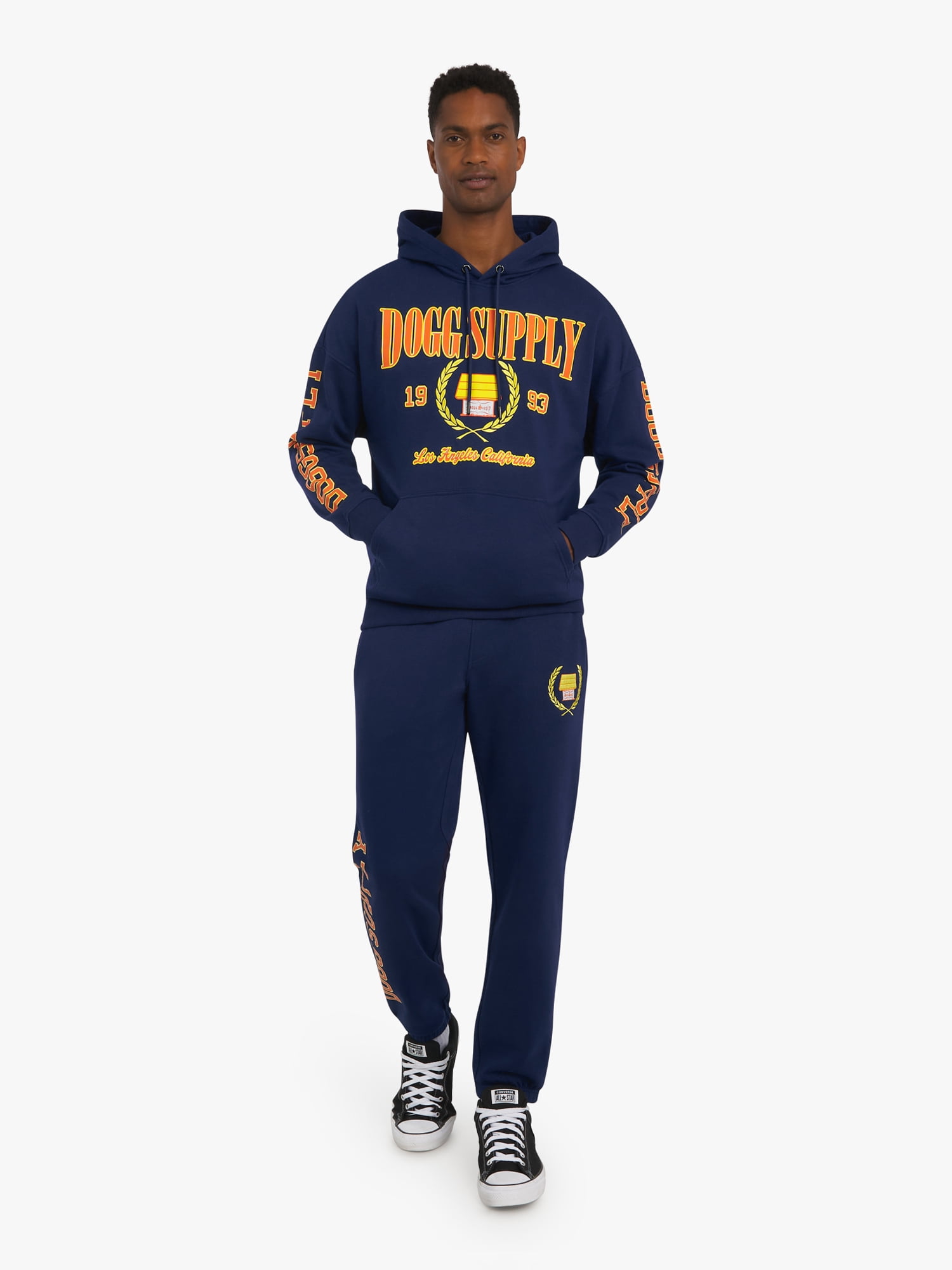 Dogg Supply by Snoop Dogg All-Gender Young Men's and Women's Collegiate Sweatpants, Sizes XS - 5XL