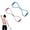 Blue+Pink, variant on Resistance Band with Handles, Figure 8 Tension Rope Stretch Bands for Exercise, Shoulder Biceps Chest Arm Workout Equipment, 8 Shaped Elastic Pull Yoga Tension Rope