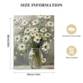 thumbnail image 2 of JEUXUS  Daisy Bloom Bouquet Potted Flowers Abstract Pattern Framed Giclee Art Design, 2 of 5